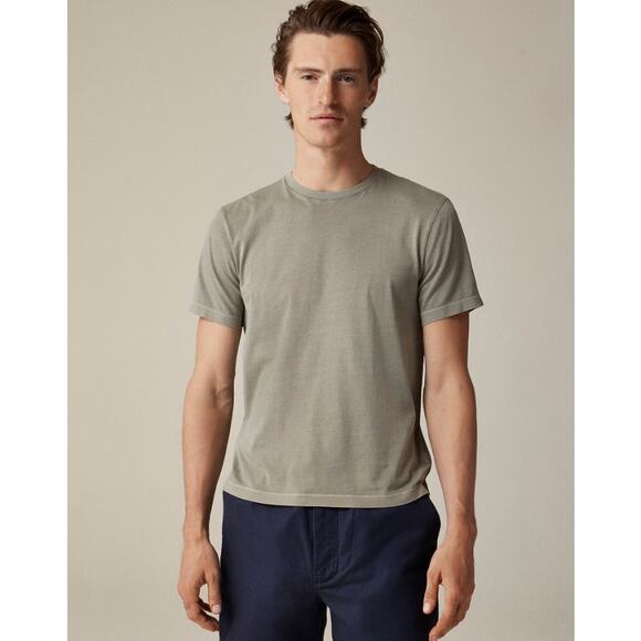 J.Crew Broken-in T-Shirt Mens 2XL Gray Garment Dyed Cotton Crewneck Short Sleeve - Picture 1 of 8